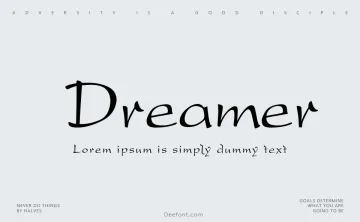 DreamerOne Font