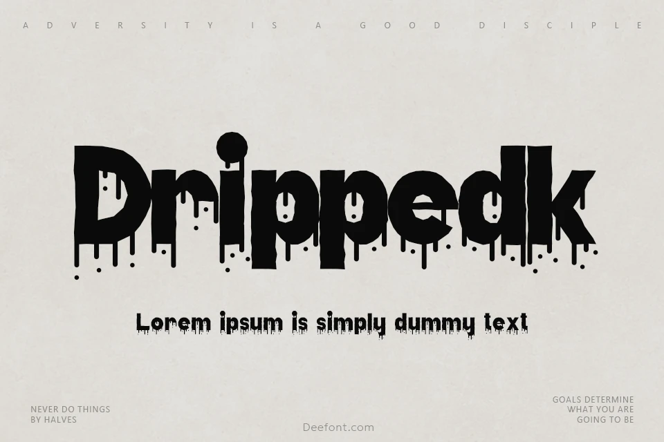 Dripped Ink Font