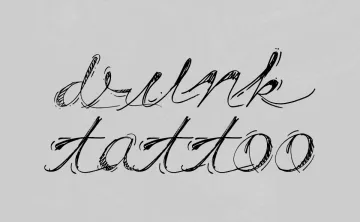 Drunk Tattoo Font
