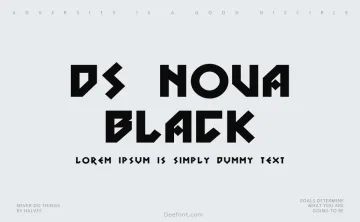 DS Nova Black Font