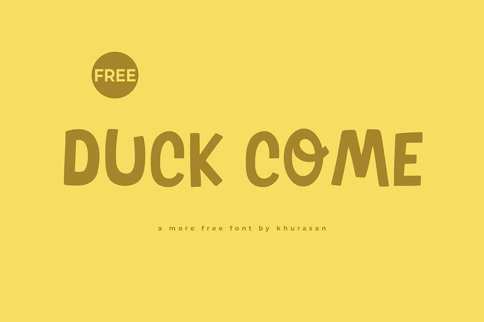 duck come font download