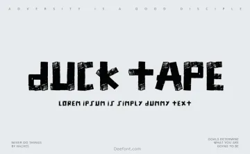 Duck Tape Font