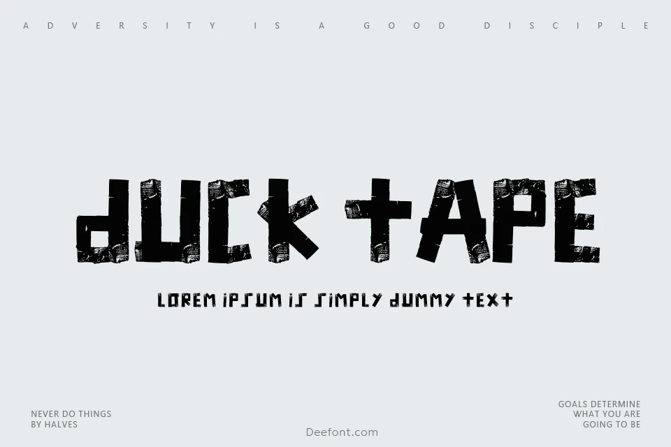 Duck Tape Font