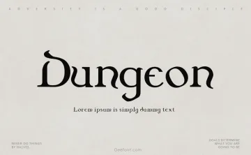 Dungeon Font