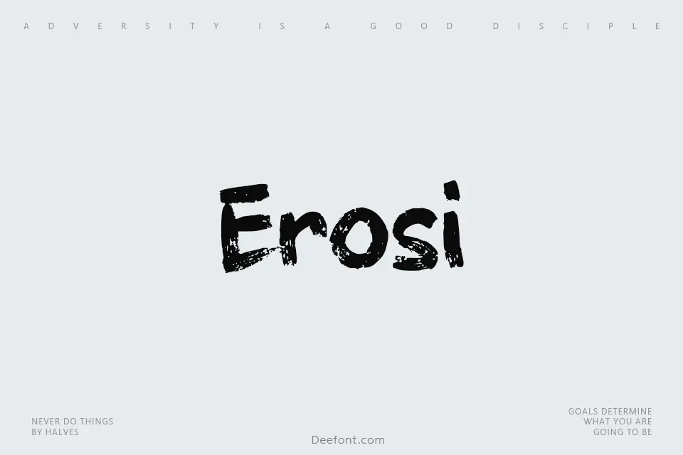 e Erosi Font