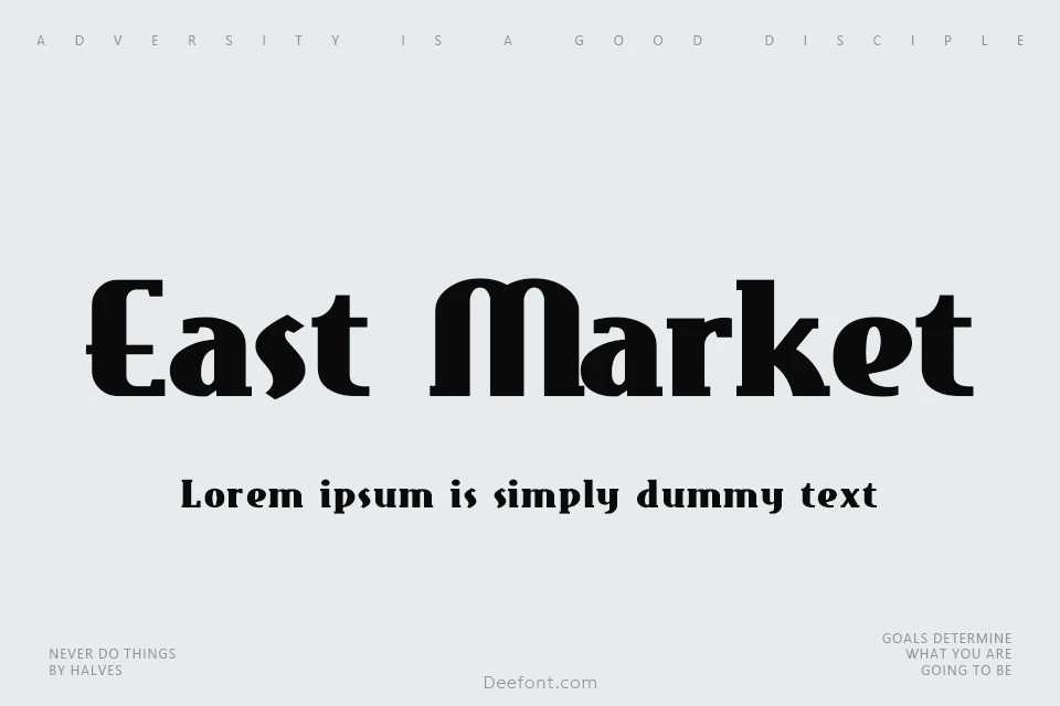 East Market Font