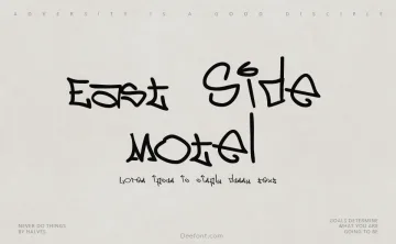 East Side Motel Font