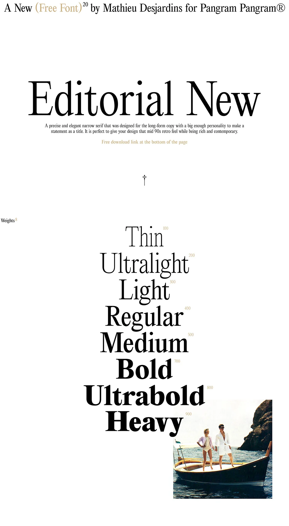 Editorial New typeface download