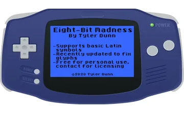 Eight-Bit Madness Font