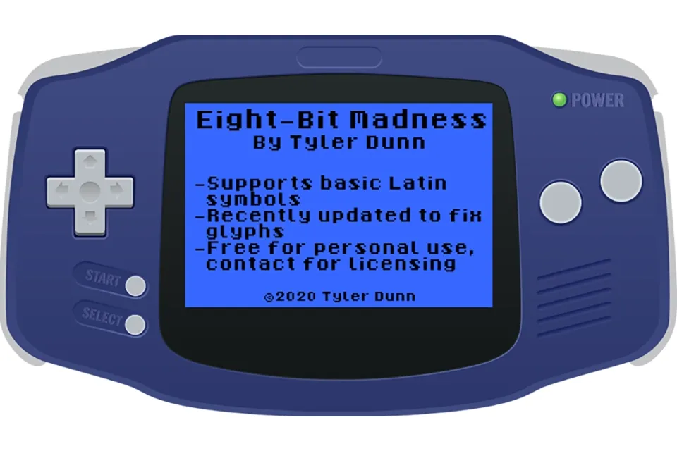 Eight-Bit Madness Font