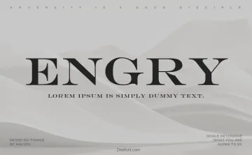 Engry Font