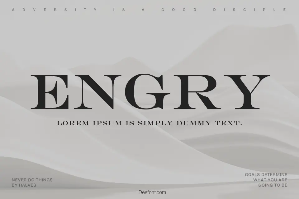 Engry Font