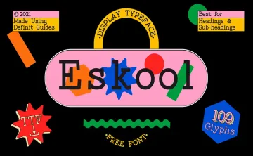 Eskool Display Font