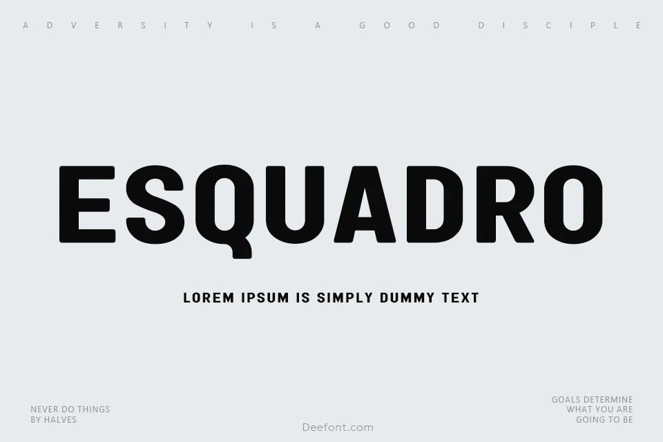 Esquadro Font