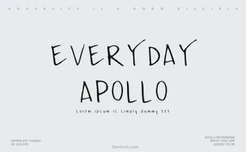 Everyday Apollo Font