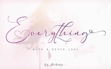 Everything Calligraphy Font