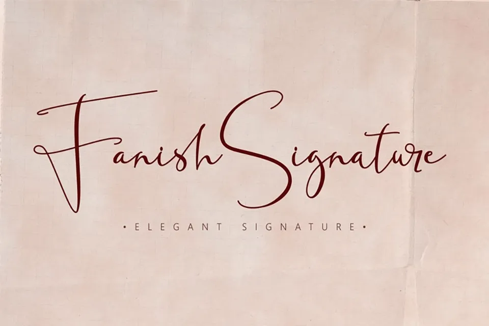 Fanish Signature Font