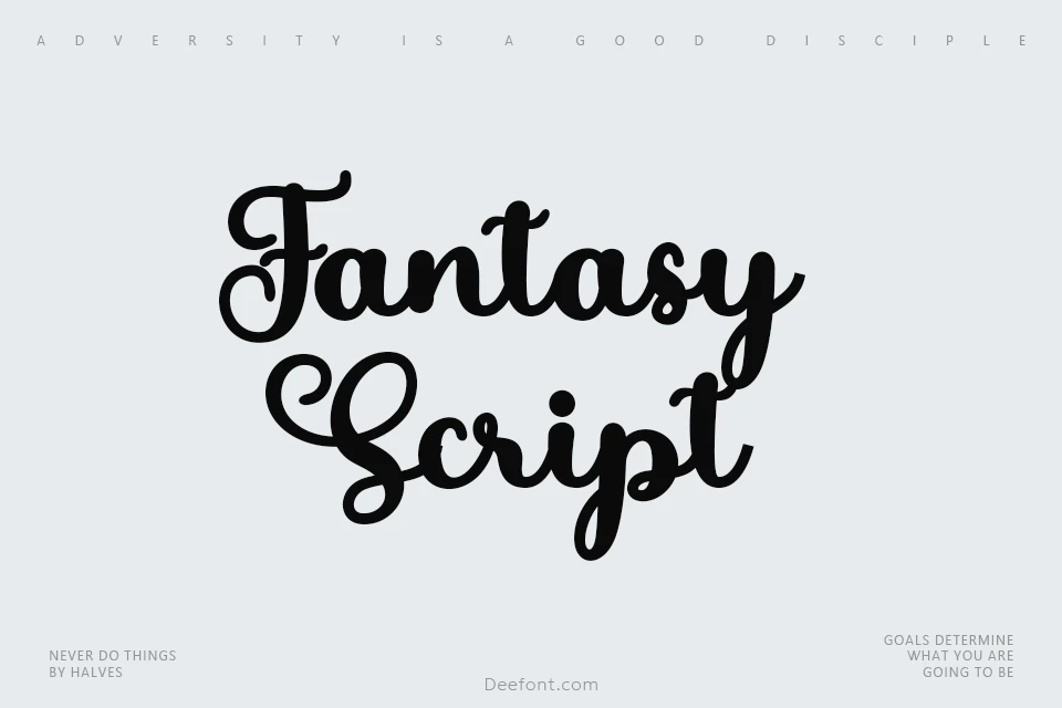 Fantasy Script Font