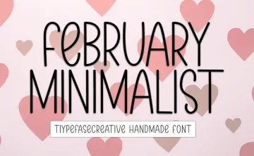 February Minimalist Font