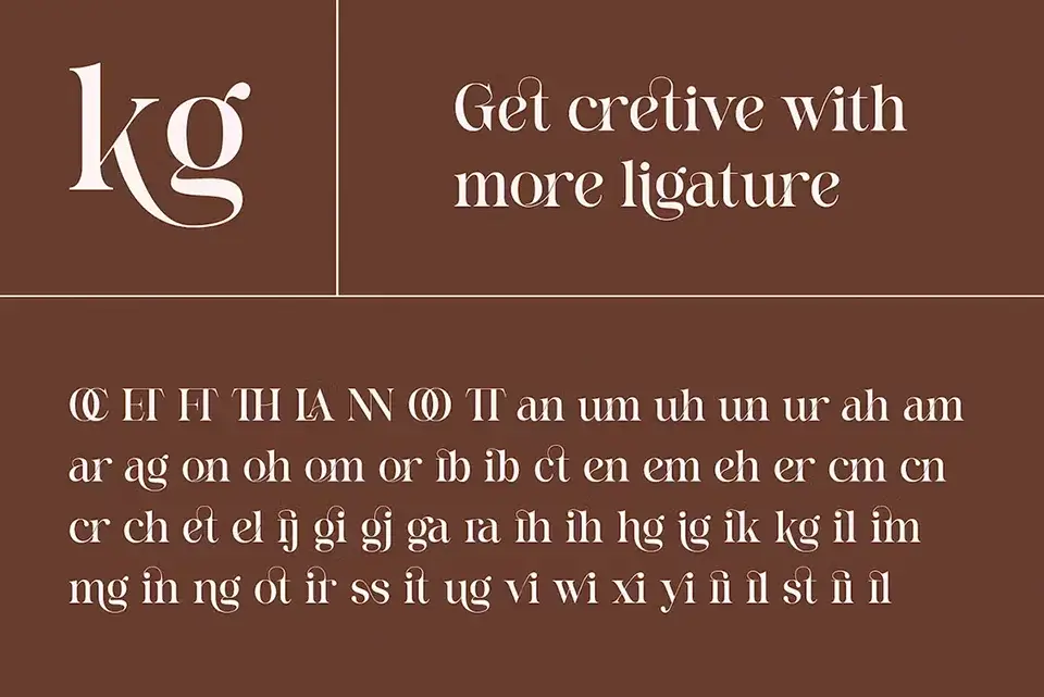 Felgine Ligature Serif Font