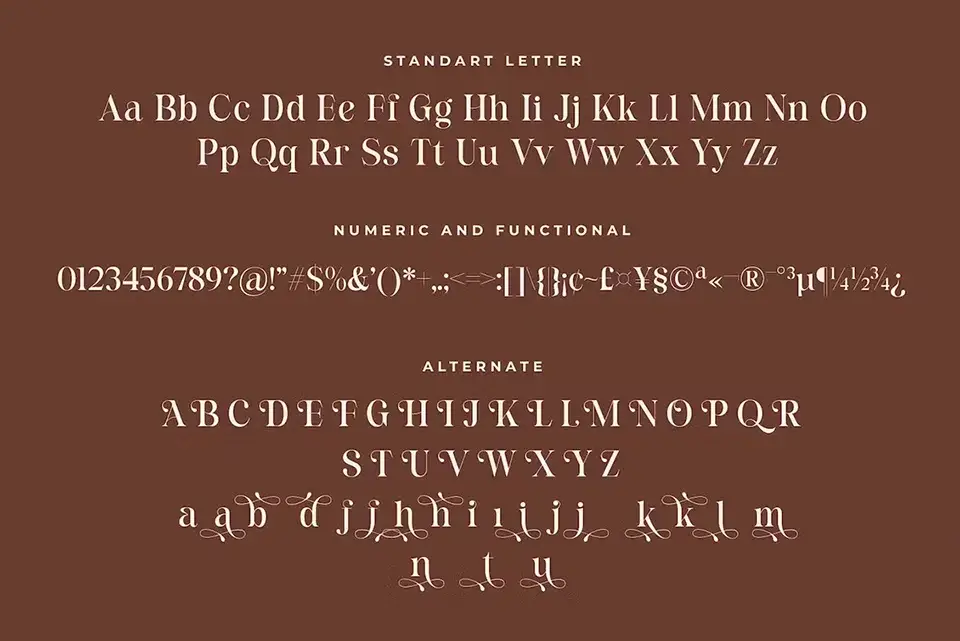 Felgine Ligature Serif Font