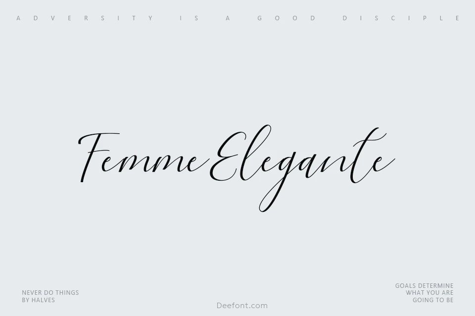 Femme Elegante Font