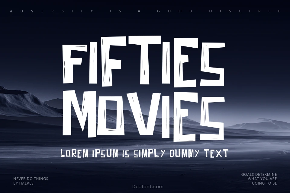 Fifties Movies Font