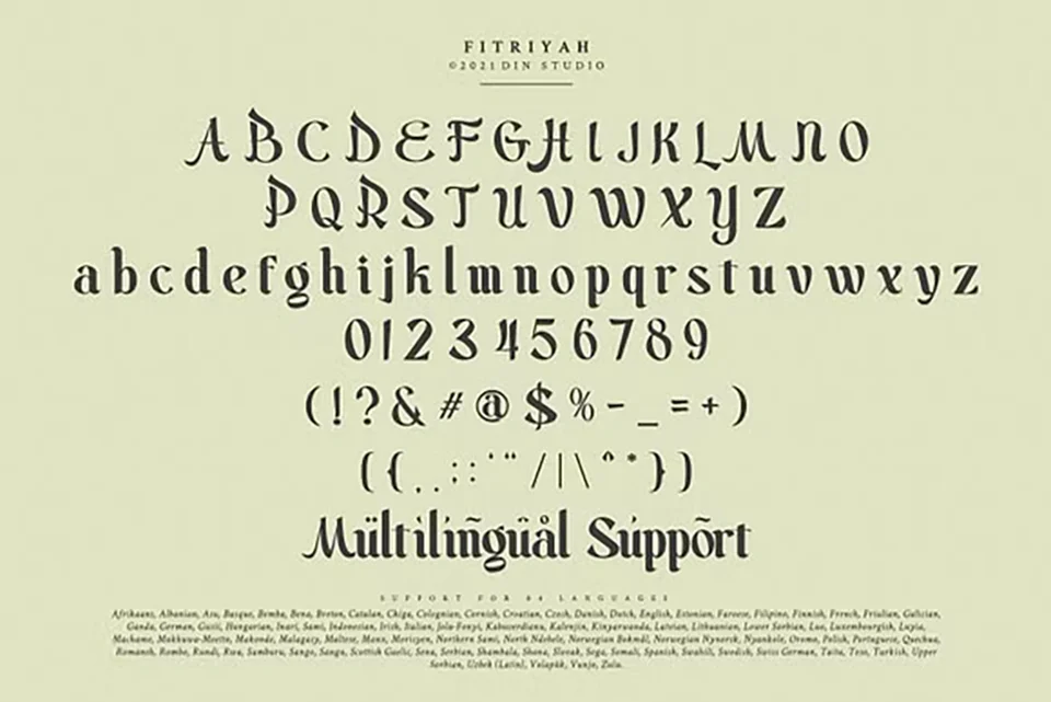 Fitriyah font