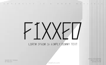 Fixxed Font