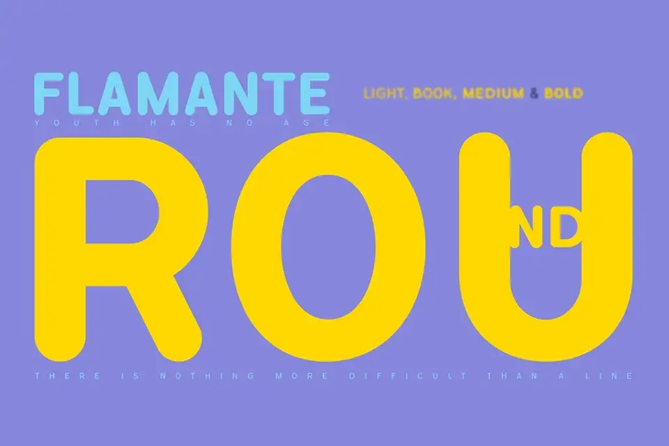 Flamante Round Font