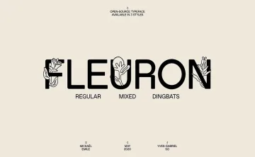 Fleuron Display Font