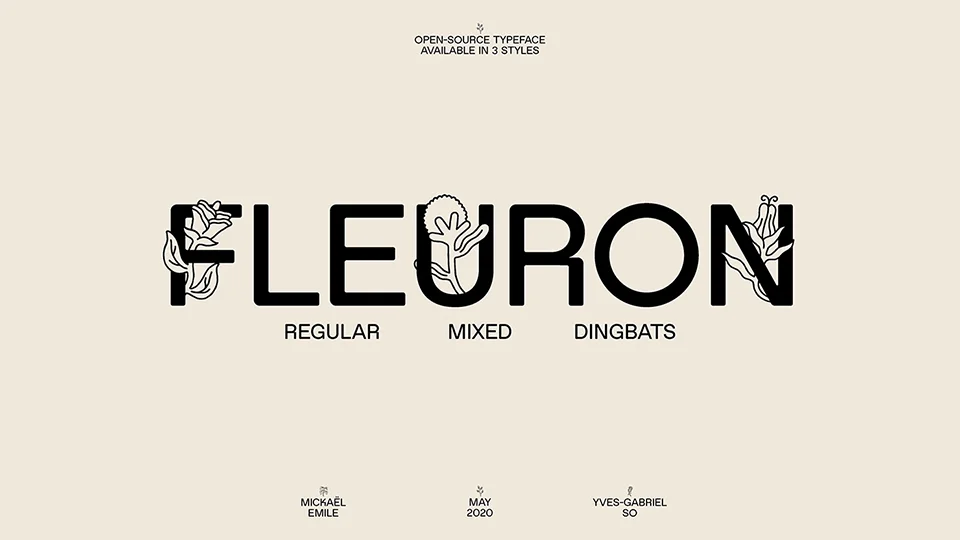 fleuron display font download