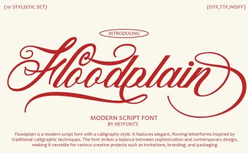 Floodplain Font