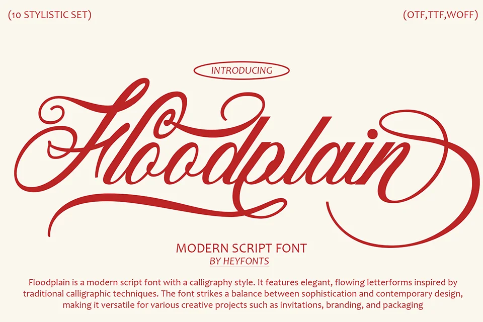 Floodplain Font download