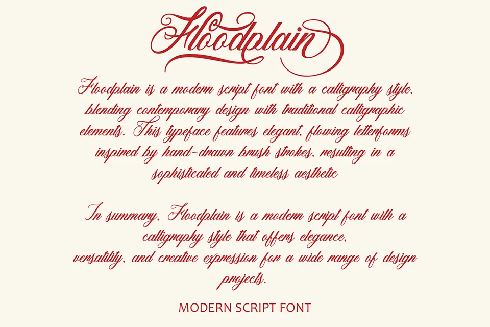 Floodplain Font download