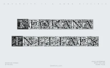 Florana Initials Font