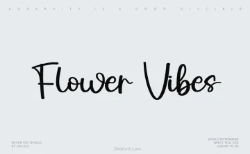 Flower Vibes Font