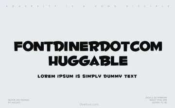 Fontdinerdotcom Huggable Font