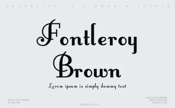 Fontleroy Brown Font