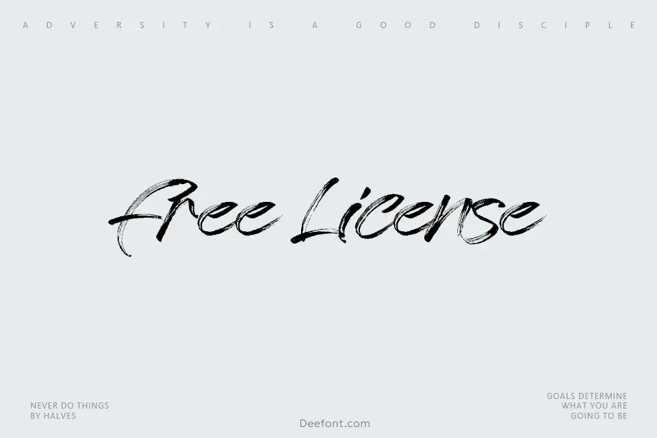 Free License Font