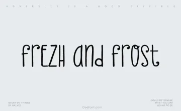 Frezh And Frost Font