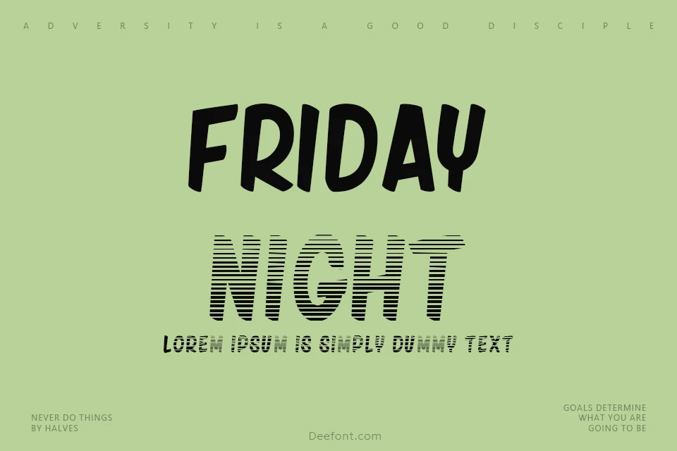 Friday Night Font