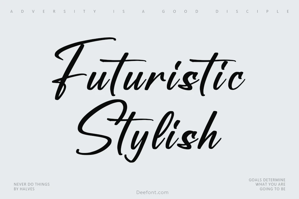 Futuristic Stylish Font