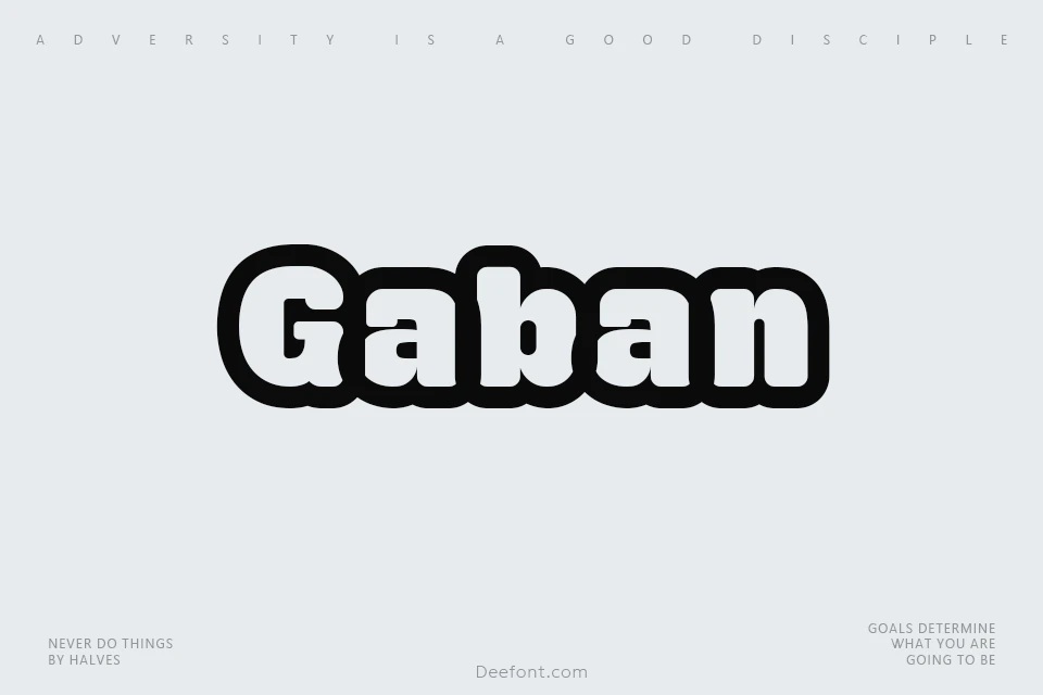 Gaban Font Family