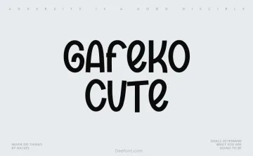 Gafeko Cute Font