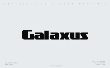 Galaxus Font