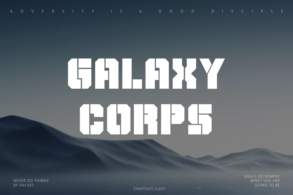 Galaxy Corps Font