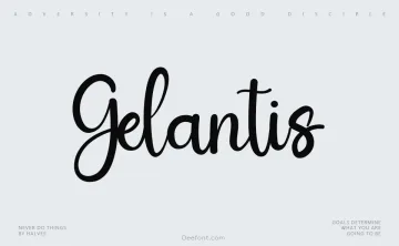 Gelantis Font