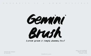 Gemini Brush Font