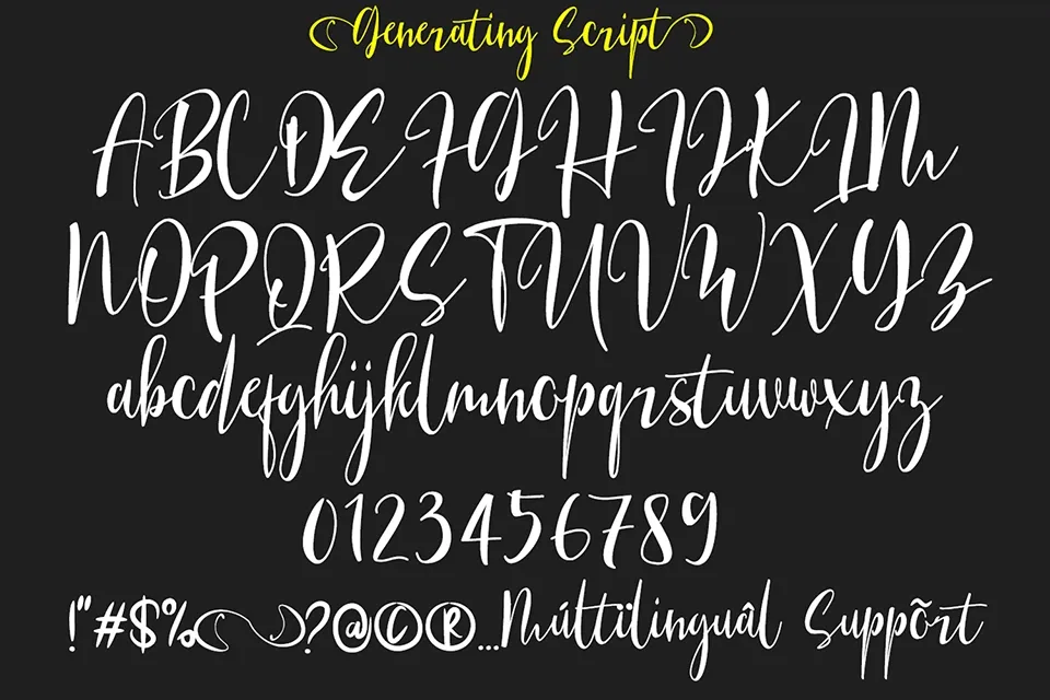 Generating Script Font